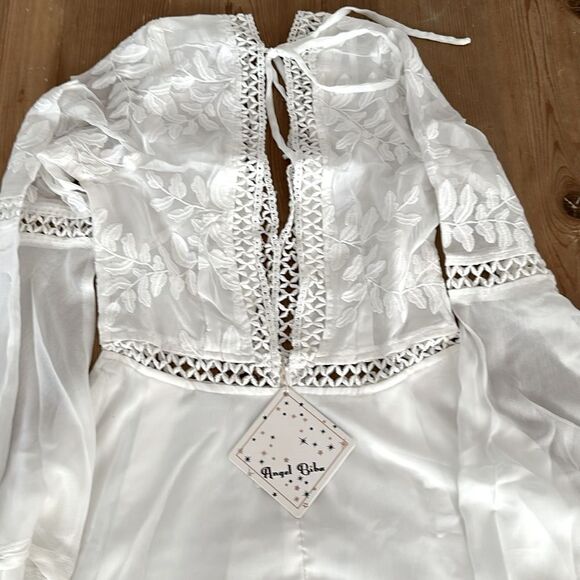 ANGEL BIBA WHITE DRESS SIZE US SMALL NEW WITH TAG - Picture 8 of 9